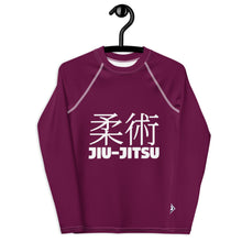 Boys Long Sleeve Classic Rash Guard – Youth Jiu-Jitsu & No-Gi Grappling Wear – Tyrian Purple