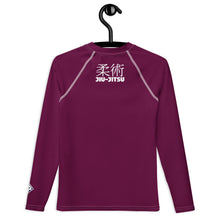 Boys Long Sleeve Classic Rash Guard – Youth Jiu-Jitsu & No-Gi Grappling Wear – Tyrian Purple
