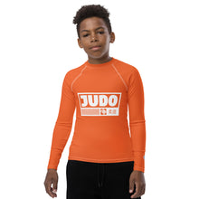 Boys Long Sleeve Judo Rash Guard – Youth Martial Arts Compression Apparel - Flamingo