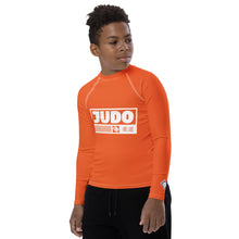 Boys Long Sleeve Judo Rash Guard – Youth Martial Arts Compression Apparel - Flamingo