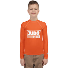 Boys Long Sleeve Judo Rash Guard – Youth Martial Arts Compression Apparel - Flamingo