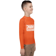 Boys Long Sleeve Judo Rash Guard – Youth Martial Arts Compression Apparel - Flamingo
