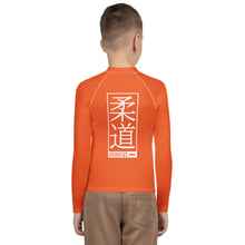 Boys Long Sleeve Judo Rash Guard – Youth Martial Arts Compression Apparel - Flamingo