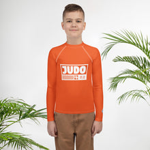 Boys Long Sleeve Judo Rash Guard – Youth Martial Arts Compression Apparel - Flamingo