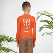 Boys Long Sleeve Judo Rash Guard – Youth Martial Arts Compression Apparel - Flamingo