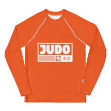 Boys Long Sleeve Judo Rash Guard – Youth Martial Arts Compression Apparel - Flamingo