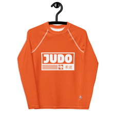 Boys Long Sleeve Judo Rash Guard – Youth Martial Arts Compression Apparel - Flamingo