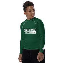 Boys Long Sleeve MMA & BJJ Rash Guard – Premium Compression Shirt - Sherwood Forest