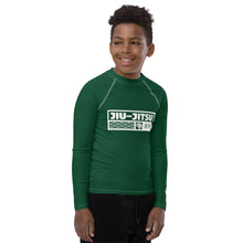 Boys Long Sleeve MMA & BJJ Rash Guard – Premium Compression Shirt - Sherwood Forest