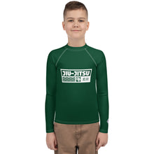 Boys Long Sleeve MMA & BJJ Rash Guard – Premium Compression Shirt - Sherwood Forest