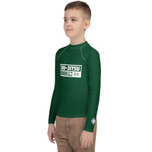Boys Long Sleeve MMA & BJJ Rash Guard – Premium Compression Shirt - Sherwood Forest
