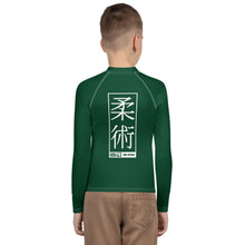 Boys Long Sleeve MMA & BJJ Rash Guard – Premium Compression Shirt - Sherwood Forest