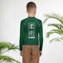 Boys Long Sleeve MMA & BJJ Rash Guard – Premium Compression Shirt - Sherwood Forest