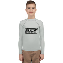 Boys Long Sleeve Rash Guard for Brazilian Jiu-Jitsu, MMA & Wrestling - Smoke