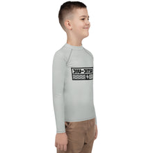 Boys Long Sleeve Rash Guard for Brazilian Jiu-Jitsu, MMA & Wrestling - Smoke