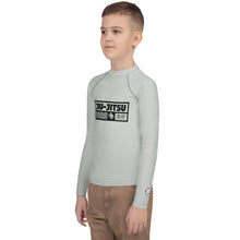 Boys Long Sleeve Rash Guard for Brazilian Jiu-Jitsu, MMA & Wrestling - Smoke