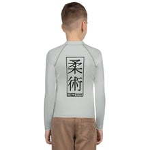 Boys Long Sleeve Rash Guard for Brazilian Jiu-Jitsu, MMA & Wrestling - Smoke