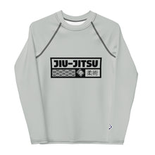 Boys Long Sleeve Rash Guard for Brazilian Jiu-Jitsu, MMA & Wrestling - Smoke