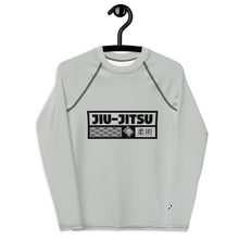 Boys Long Sleeve Rash Guard for Brazilian Jiu-Jitsu, MMA & Wrestling - Smoke
