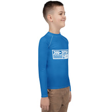 Boys No-Gi Jiu-Jitsu Rash Guard – Long Sleeve Athletic Performance Top - Azul Boys Exclusive Jiu-Jitsu Long Sleeve Rash Guard Youth