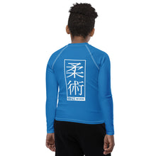 Boys No-Gi Jiu-Jitsu Rash Guard – Long Sleeve Athletic Performance Top - Azul Boys Exclusive Jiu-Jitsu Long Sleeve Rash Guard Youth