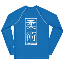 Boys No-Gi Jiu-Jitsu Rash Guard – Long Sleeve Athletic Performance Top - Azul Boys Exclusive Jiu-Jitsu Long Sleeve Rash Guard Youth