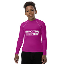 Boys Performance Rash Guard – Long Sleeve Jiu-Jitsu & Grappling Apparel - Vivid Purple