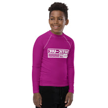 Boys Performance Rash Guard – Long Sleeve Jiu-Jitsu & Grappling Apparel - Vivid Purple