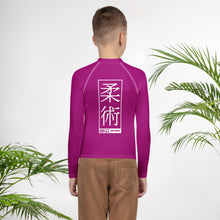 Boys Performance Rash Guard – Long Sleeve Jiu-Jitsu & Grappling Apparel - Vivid Purple
