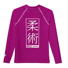 Boys Performance Rash Guard – Long Sleeve Jiu-Jitsu & Grappling Apparel - Vivid Purple