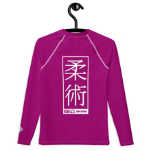 Boys Performance Rash Guard – Long Sleeve Jiu-Jitsu & Grappling Apparel - Vivid Purple