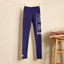 Boys Solid Color BJJ Leggings – Youth No-Gi Grappling Compression Tights - Midnight Blue Boys Exclusive Jiu-Jitsu Leggings Youth