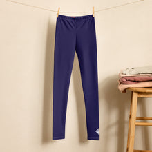 Boys Solid Color Leggings – Youth Compression Pants for Sports & Training - Midnight Blue