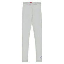 Boys Solid Color Sports Tights – Youth Workout & Training Leggings - Smoke