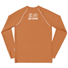 Boys Youth BJJ Rash Guard – Long Sleeve Traditional Jiu-Jitsu Fit – Raw Sienna