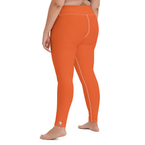 Casual Cool: Solid Color Leggings for Her Workout - Flamingo