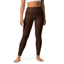 Casual Elegance: Solid Color Workout Leggings for Women - Chocolate Exclusive Leggings Solid Color Tights Womens