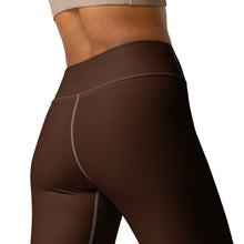 Casual Elegance: Solid Color Workout Leggings for Women - Chocolate Exclusive Leggings Solid Color Tights Womens