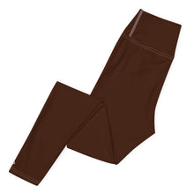 Casual Elegance: Solid Color Workout Leggings for Women - Chocolate Exclusive Leggings Solid Color Tights Womens