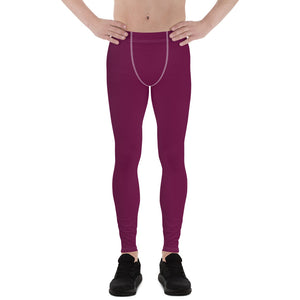 City Vibes: Solid Color Yoga Pants Leggings for Him - Tyrian Purple