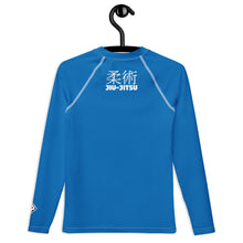 Classic Boys BJJ Rash Guard – Youth Long Sleeve Grappling Shirt – Azul