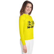 Classic Fit Girls Rash Guard – Youth Long Sleeve BJJ Top – Golden Sun