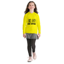 Classic Fit Girls Rash Guard – Youth Long Sleeve BJJ Top – Golden Sun