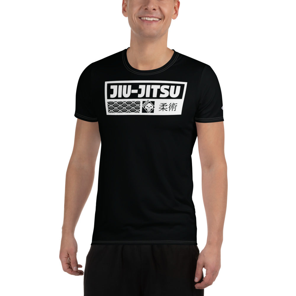 Classic Fit Jiu-Jitsu Rash Guard - Men's Short Sleeve Active Style - Noir