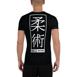 Classic Fit Jiu-Jitsu Rash Guard - Men's Short Sleeve Active Style - Noir