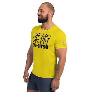 Classic Fit Men's Short Sleeve Jiu-Jitsu Rash Guard - Training Essential - Golden Sun