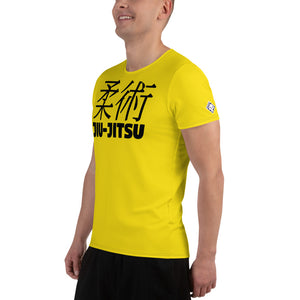 Classic Fit Men's Short Sleeve Jiu-Jitsu Rash Guard - Training Essential - Golden Sun