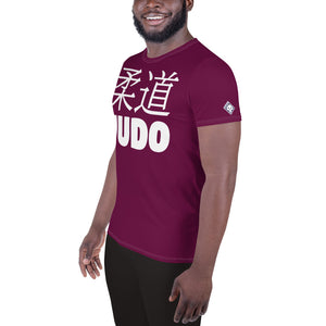 Classic Fit Men's Short Sleeve Judo Rash Guard - Versatile Training Wear - Tyrian Purple