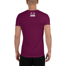 Classic Fit Men's Short Sleeve Judo Rash Guard - Versatile Training Wear - Tyrian Purple