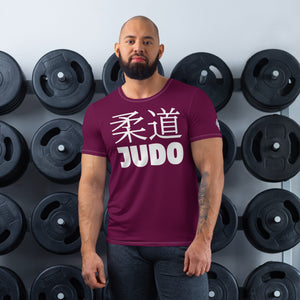 Classic Fit Men's Short Sleeve Judo Rash Guard - Versatile Training Wear - Tyrian Purple